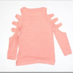 Gui Hua Tia Salmon Pink Orange Top Size Small